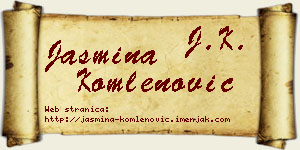 Jasmina Komlenović vizit kartica